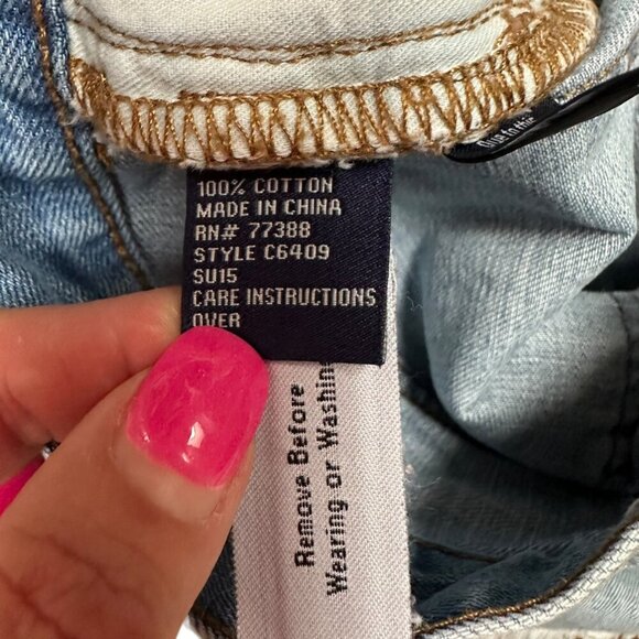 Madewell The Perfect Summer Short Denim High-Rise Cut-Off Frayed Hem Boho Sz 27 - Picture 5 of 5